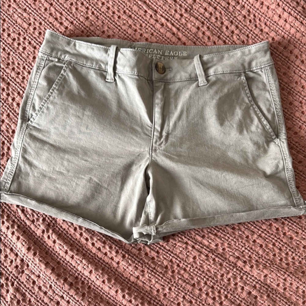 Gray AE Midi Shorts